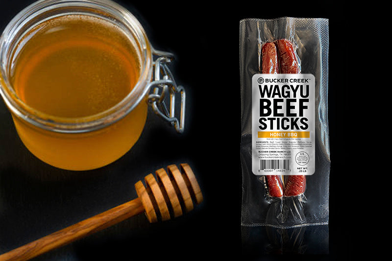 Honey BBQ Wagyu Beef Stick Bucker Creek Ranch LLC