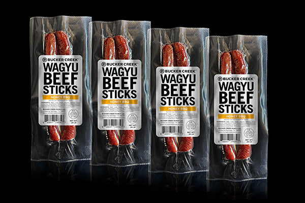 Honey BBQ Wagyu Beef Sticks Four Pack