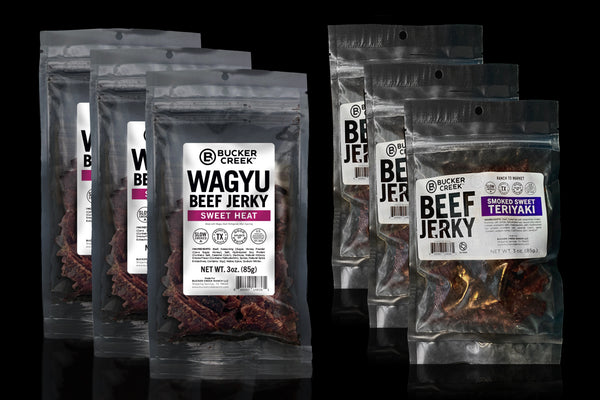 Wagyu Jerky Six Pack Sweet Heat & Teriyaki